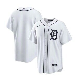 Nike Detroit Tigers Home White Baseball Jersey  Men's NWT Sizes Medium-3XL
